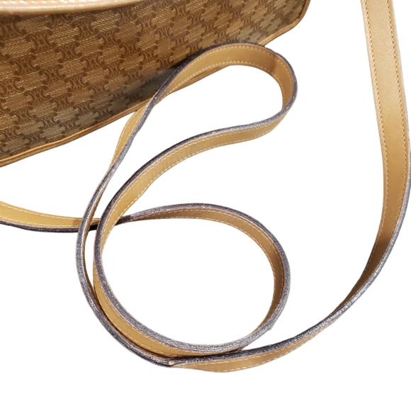 Celine Macadam Vintage Crossbody PVC Clutch Handbag Bag Purse - Picture 10 of 13